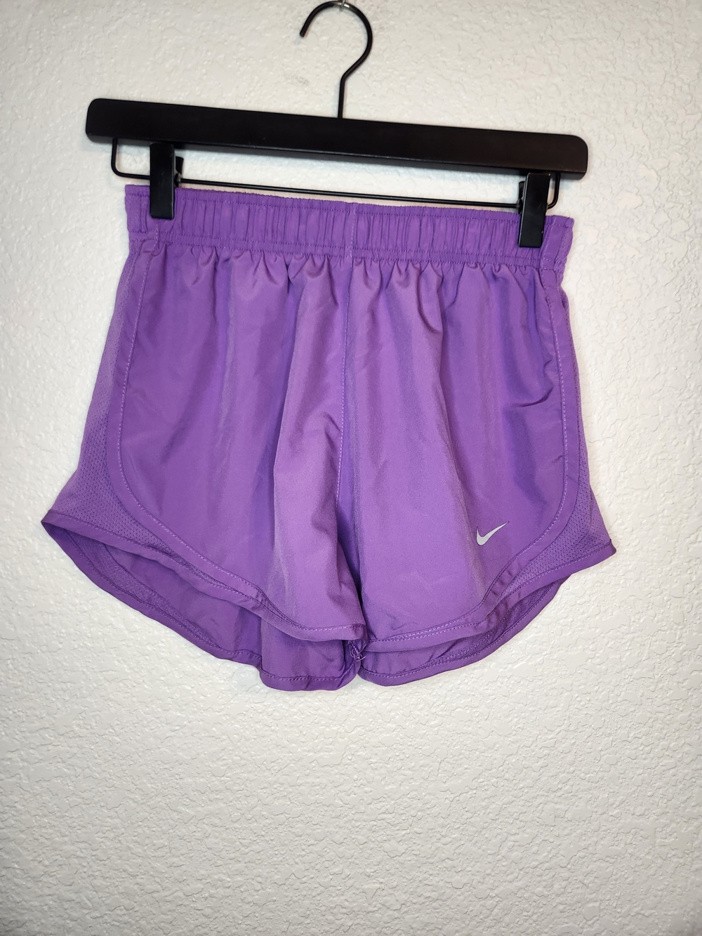 Nike Womens Tempo Dri-Fit Athletic Running Shorts Purple S